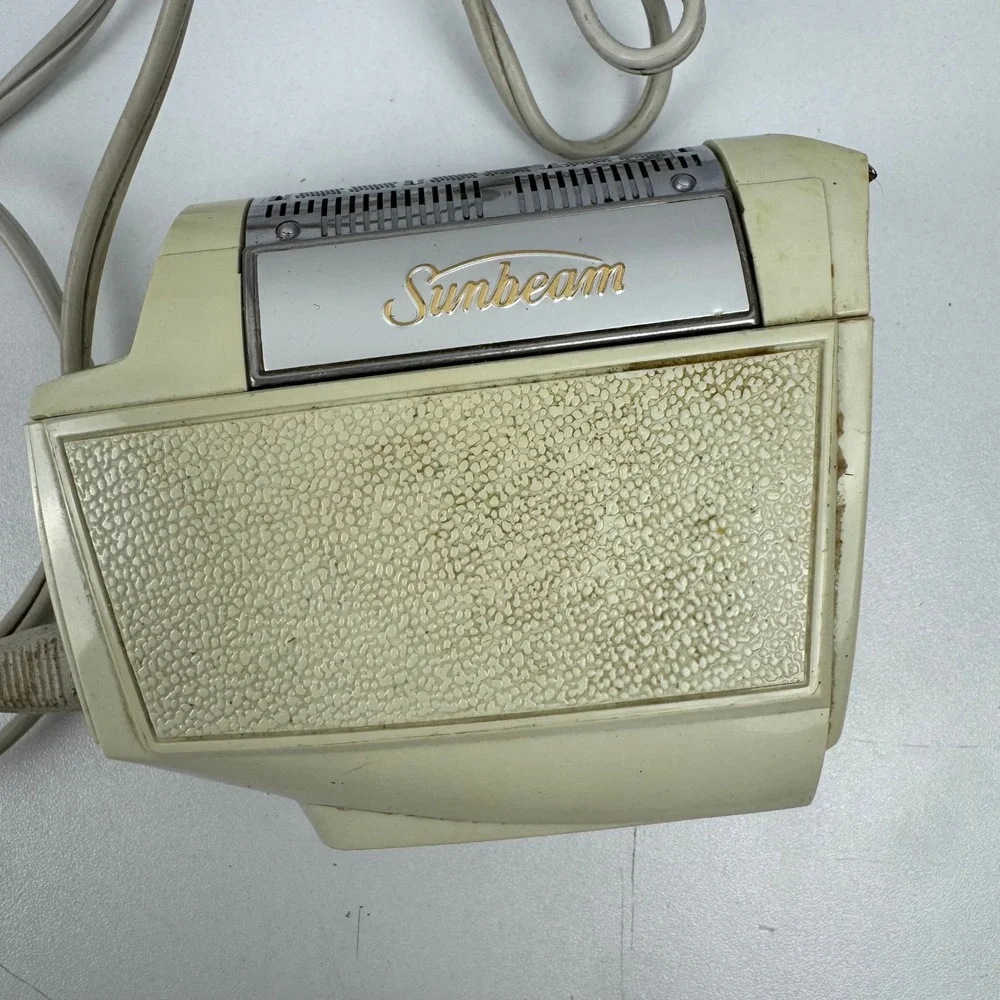 Vtg Sunbeam Shavemaster SM-X Electric Razor Mid Century Tested Powers On